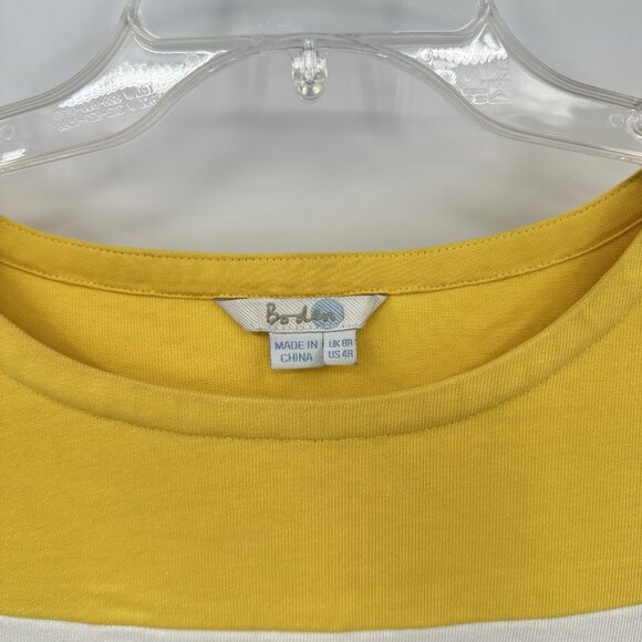 BODEN BRETTON dress tee shirt nautical striped 100% cotton casual preppy 4 - Picture 6 of 7
